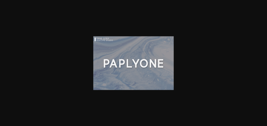 Paplyone Font Poster 3