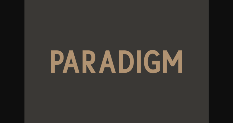 Paradigm Font Poster 3
