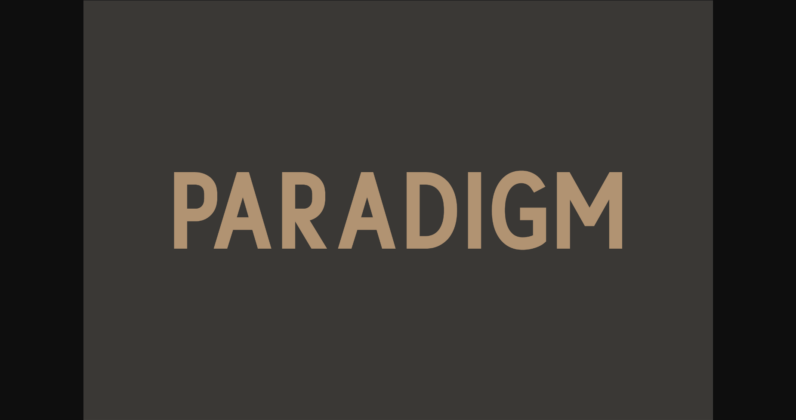 Paradigm Font Poster 1