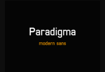 Paradigma Font Poster 1