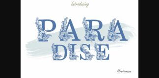 Paradise Font Poster 1