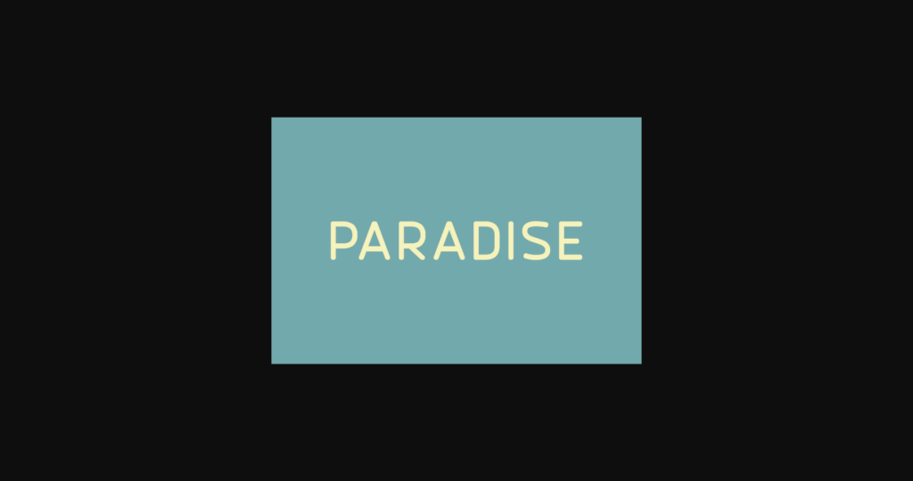 Paradise Font Poster 1