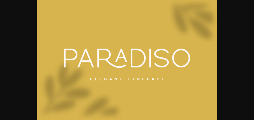 Paradiso Font Poster 2