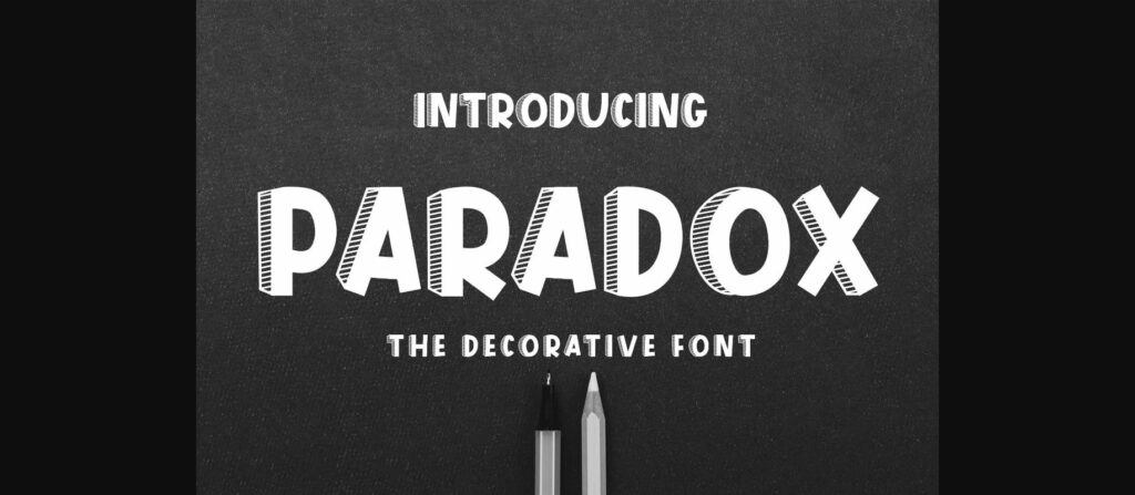 Paradox Font Poster 3