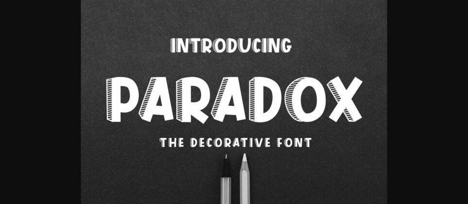 Paradox Font Poster 3