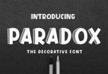 Paradox Font Poster 1