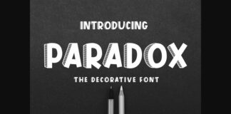 Paradox Font Poster 1