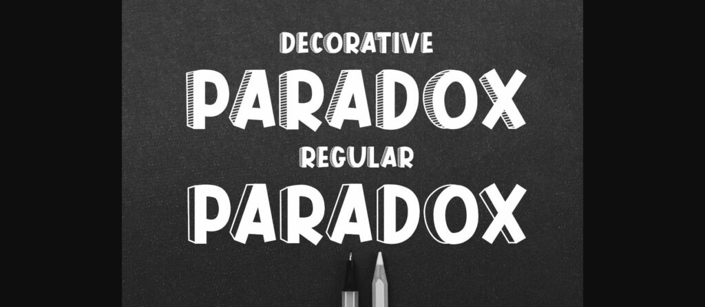 Paradox Font Poster 4