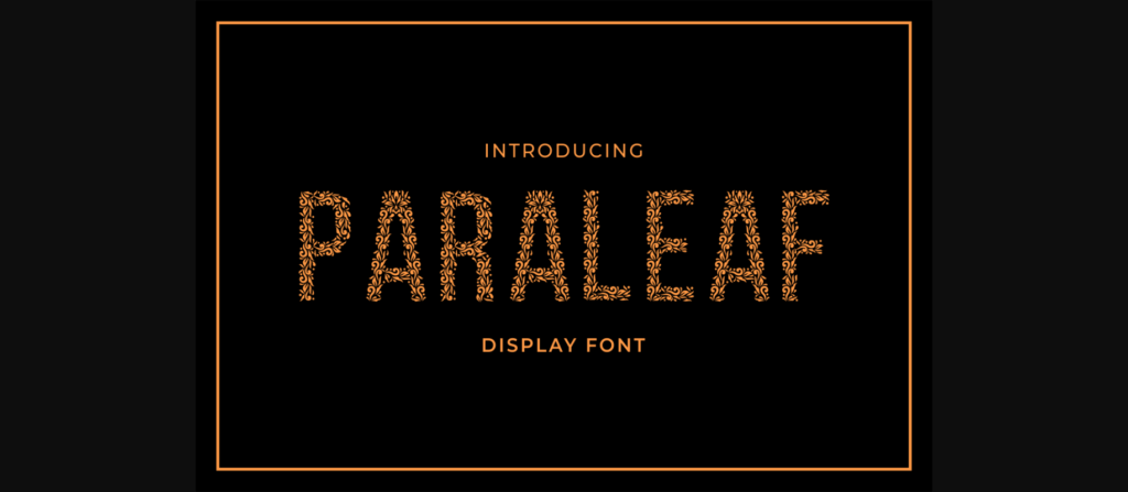 Paraleaf Font Poster 1