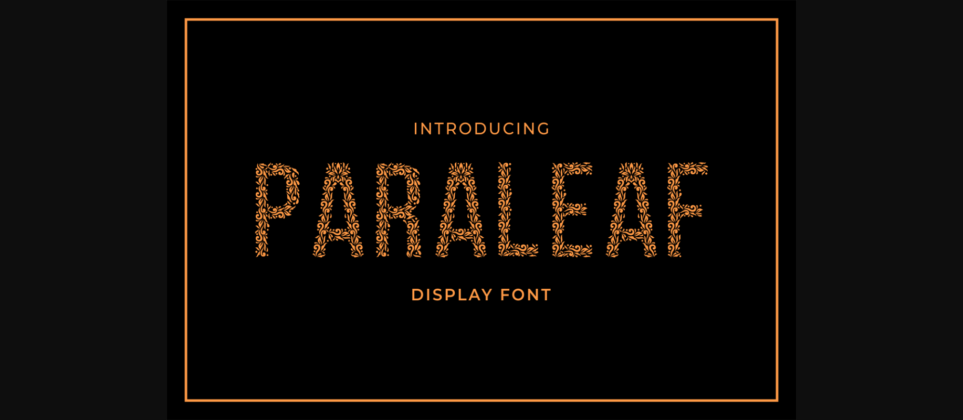 Paraleaf Font Poster 3