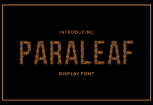 Paraleaf Font Poster 1