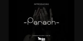 Paraoh Font Poster 1