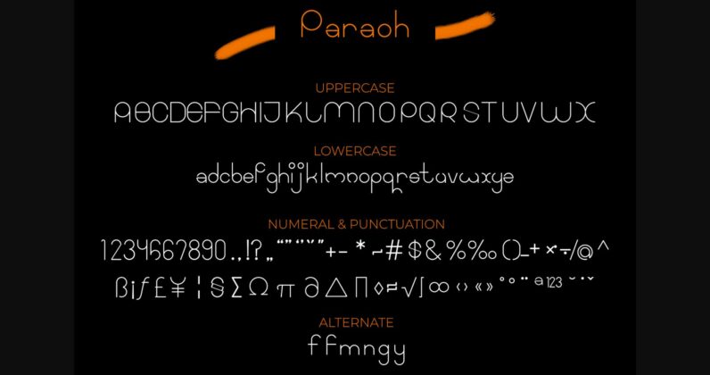 Paraoh Font Poster 6