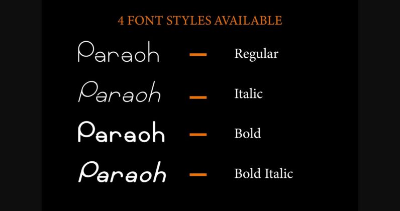 Paraoh Font Poster 6