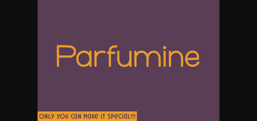 Parfumine Font Poster 3