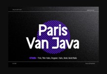 Paris Van Java Family Font Poster 1