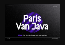 Paris Van Java Family Font Paris Van Java Family Font Poster 1