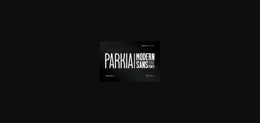 Parkia Font Poster 3