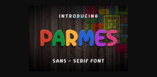 Parmes Font Poster 1