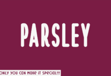 Parsley Font Poster 1