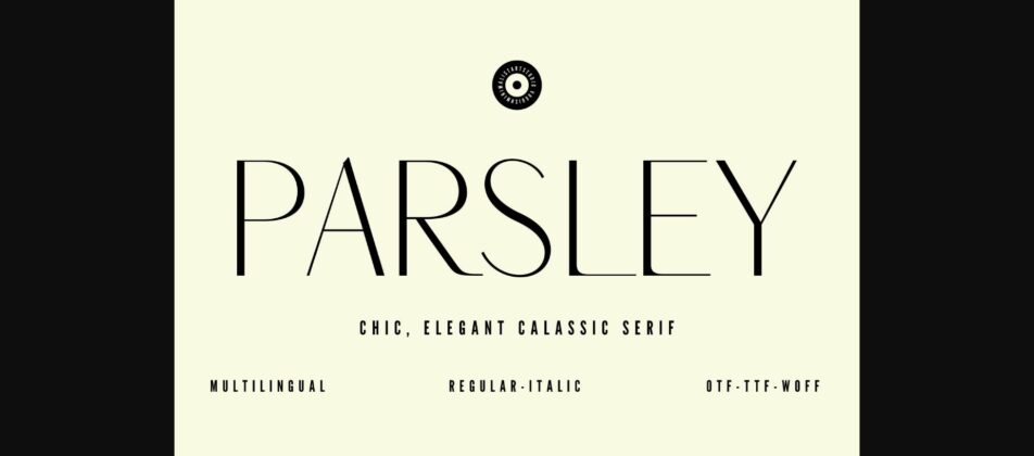 Parsley Font Poster 1