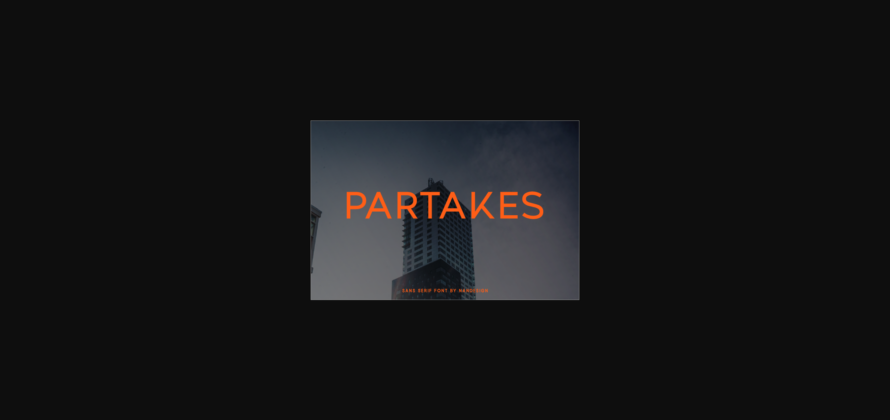 Partakes Font Poster 3