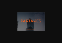 Partakes Font Partakes Font Poster 1