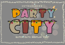 Party City Font Poster 1