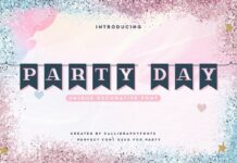 Party Day Font Poster 1