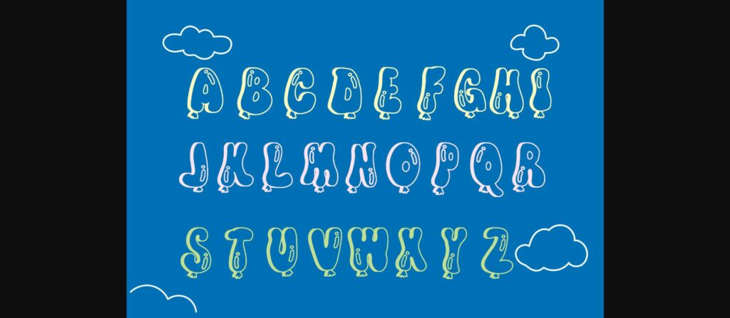 Party Font Poster 4