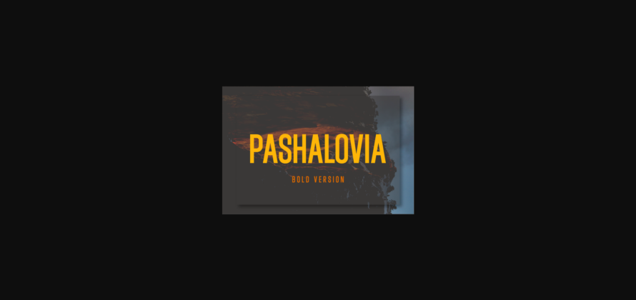 Pashalovia Bold Font Poster 3