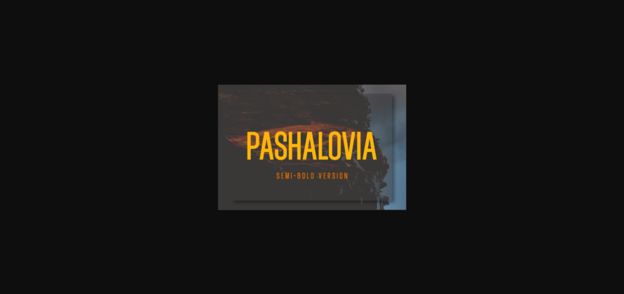 Pashalovia Semi-Bold Font Poster 3