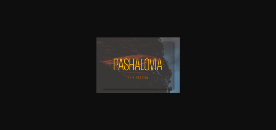 Pashalovia Thin Font Poster 3