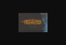 Pashalovia Thin Font Poster 1