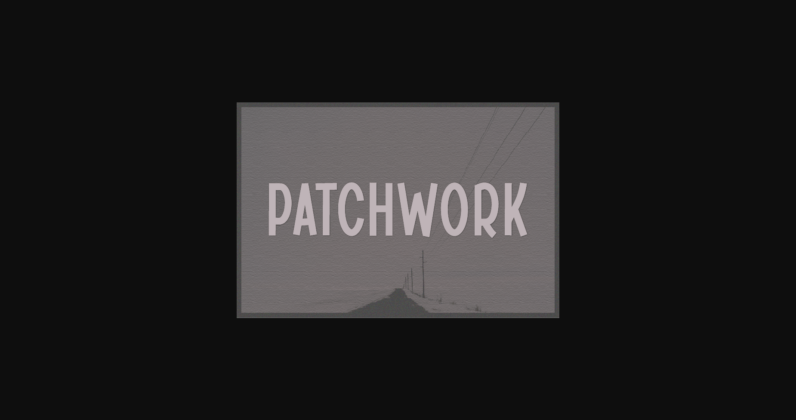 Patchwork Font Poster 3