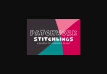 Patchwork Stitchlings Font Poster 1