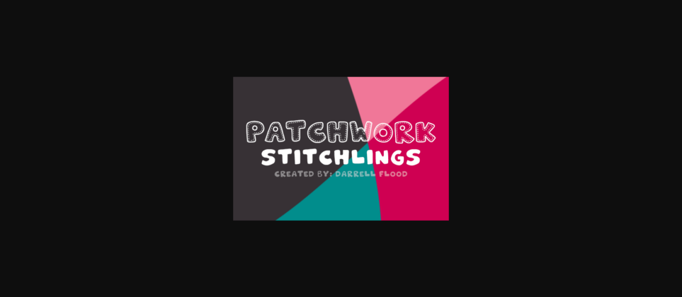 Patchwork Stitchlings Font Poster 1