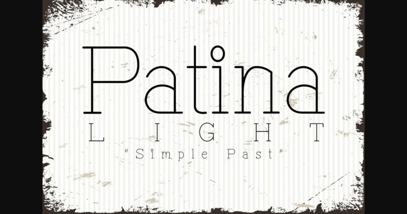 Patina Light Font Poster 3