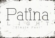 Patina Light Font Poster 1