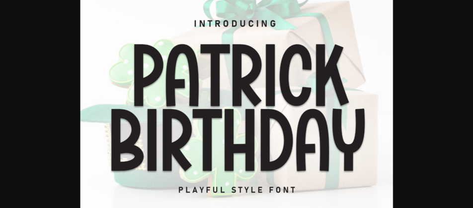 Patrick Birthday Font Poster 3
