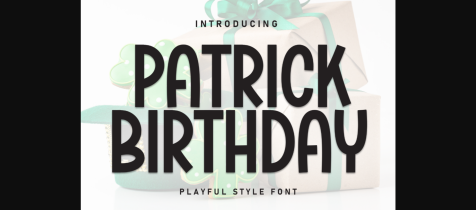 Patrick Birthday Font Poster 1