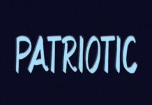 Patriotic Font Poster 1