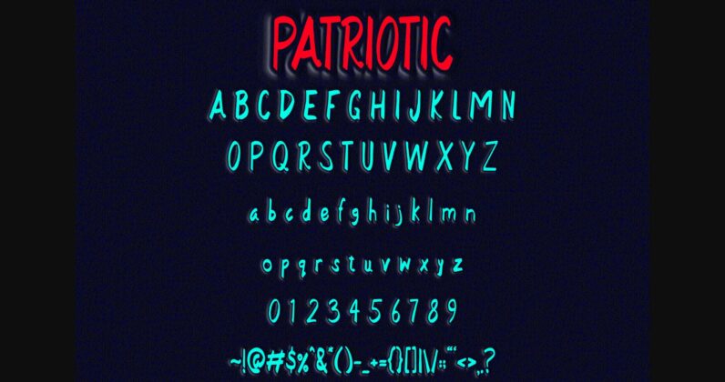 Patriotic Font Poster 4