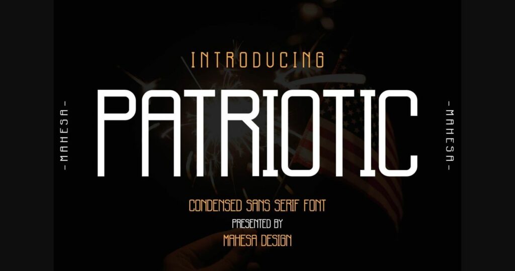 Patriotic Font Poster 1