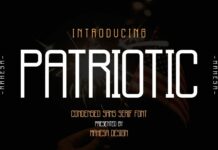 Patriotic Font Poster 1