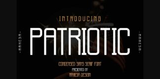 Patriotic Font Poster 1