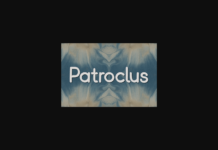 Patroclus Font Poster 1