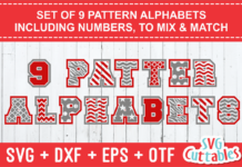 Pattern Alphabet Font Poster 1