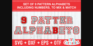 Pattern Alphabet Font Poster 1
