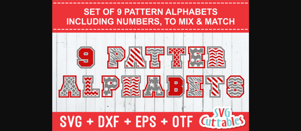 Pattern Alphabet Font Poster 1